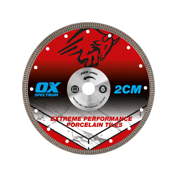 OX Spectrum Pro 2CM Porcelain Cutting Blade - 250/25.4mm