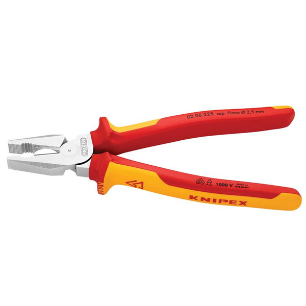 02 06 225 VDE High Leverage Combination Pliers 225mm