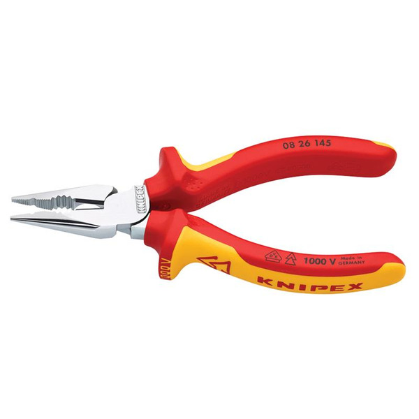 08 26 145 VDE High Leverage Needle Nose Pliers 145mm