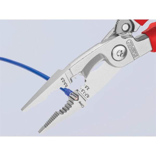 13 96 200 VDE Multifunctional Installation Pliers with Opening Spring 200mm