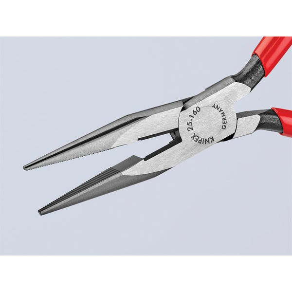 25 01 160 Snipe Nose Side Cutting Pliers  Plastic Coated Grip 160mm