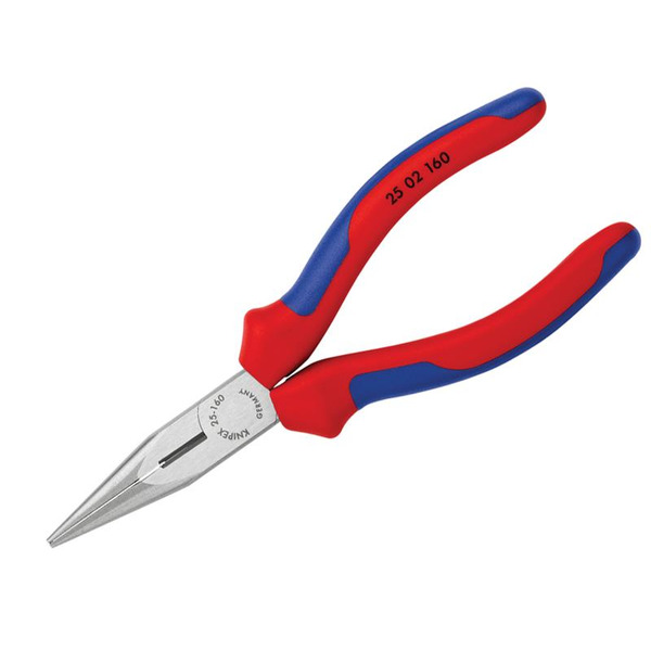 25 02 160 Snipe Nose Side Cutting Pliers Comfort Handles 160mm