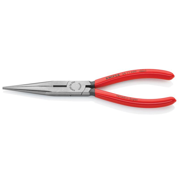 26 11 200 Snipe Nose Side Cutting Pliers Plastic Coated Grips 200mm (8in)