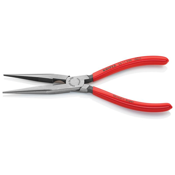 26 11 200 Snipe Nose Side Cutting Pliers Plastic Coated Grips 200mm (8in)