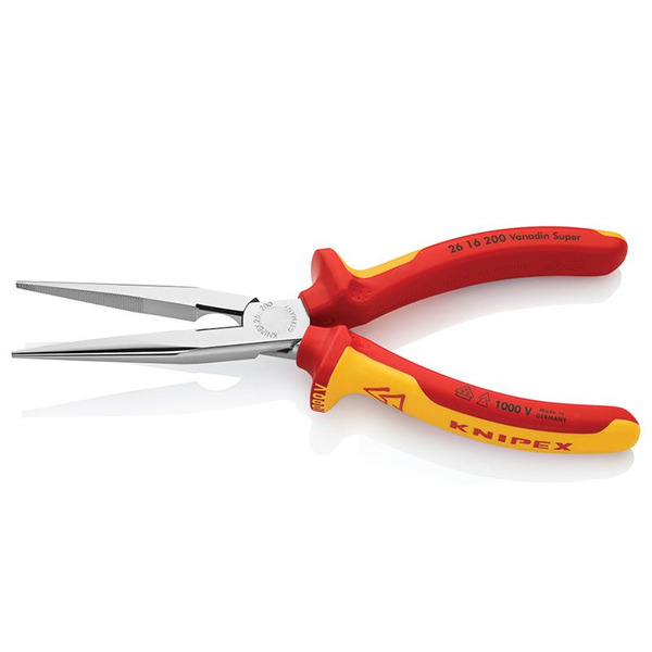KNIPEX KPX2616200 26 16 200 VDE Long Snipe Nose Side Cutting Pliers 200mm
