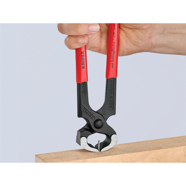 Hammerhead Style Carpenter's Pincers Plastic Coated Grip 210mm