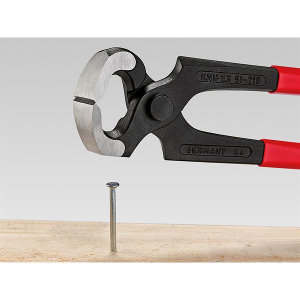 Hammerhead Style Carpenter's Pincers Plastic Coated Grip 210mm