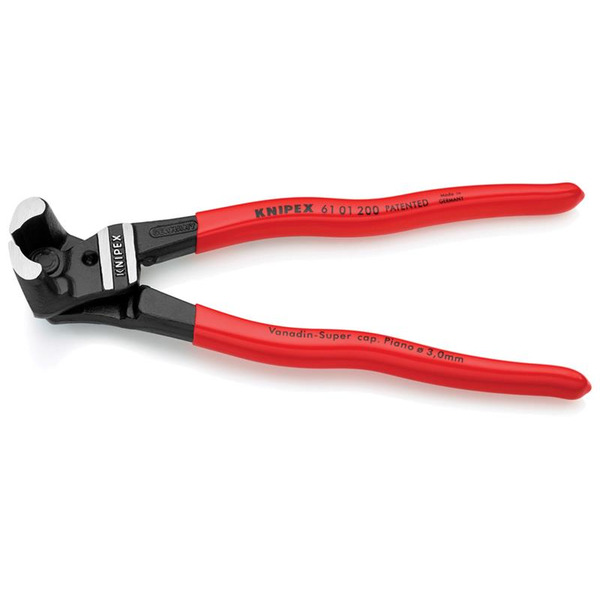 KNIPEX 61 01 200 Bolt End Cutting 85 Nipper PVC Grip 200mm (8in)