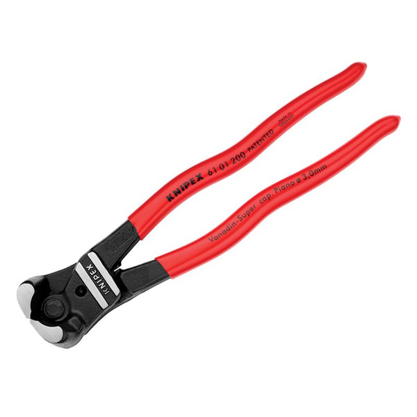 KNIPEX 61 01 200 Bolt End Cutting 85 Nipper PVC Grip 200mm (8in)