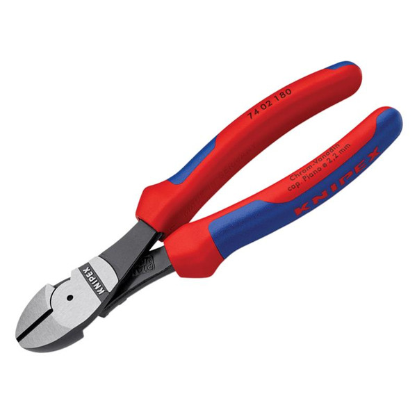 74 02 180 High Leverage Diagonal Cutters Comfort Handles 180mm