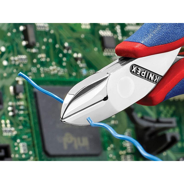 77 12 115 Electronics Diagonal Cutter with Small Bevel & Lead Catcher 115mm