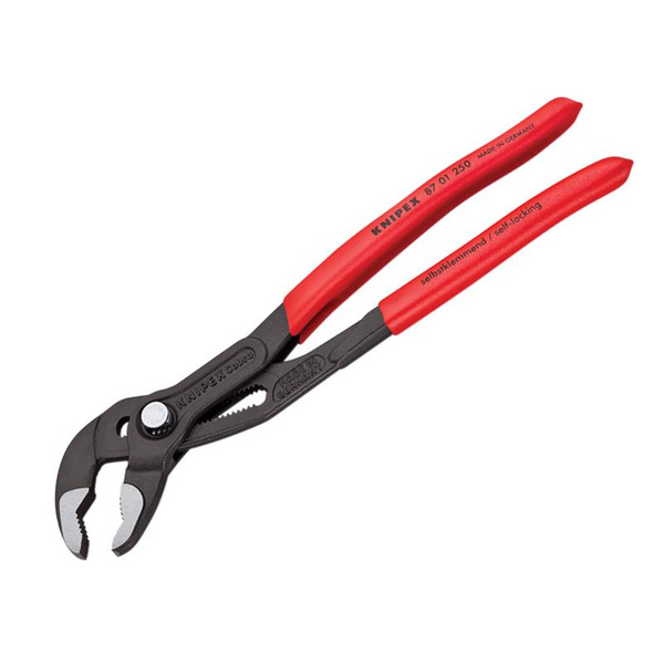 87 01 250 Cobra® High-Tech Water Pump Pliers Plastic Coated Grip 250mm
