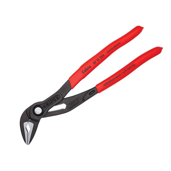 87 51 250 Cobra® ES Extra Slim Water Pump Pliers Plastic Coated Grip 250mm