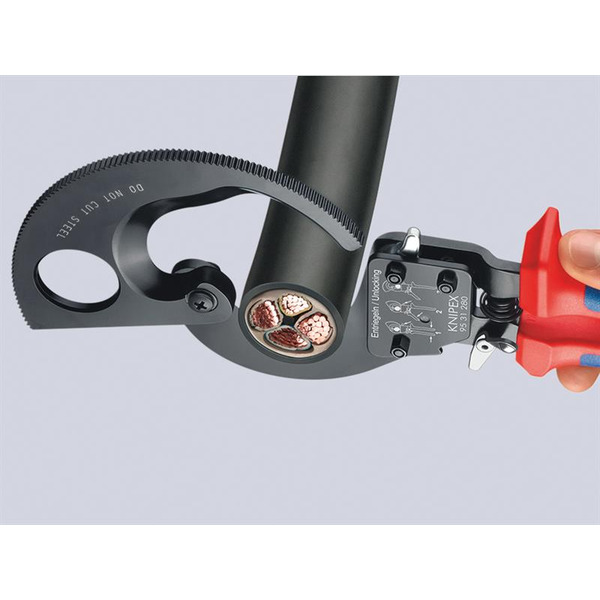 95 31 280 Ratchet Action Cable Shears Multi-Component Grip 280mm