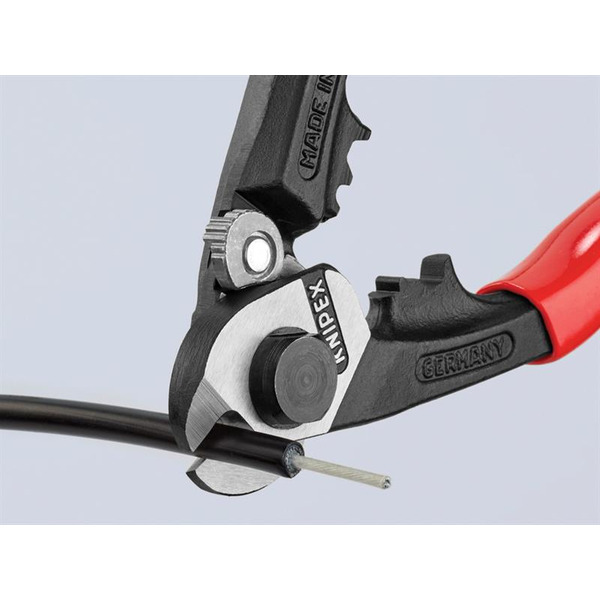 KNIPEX KPX9561190 95 61 190 Wire Rope/Bowden Cable Cutter Plastic Coated Grip 190mm