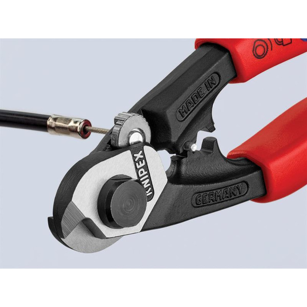 95 62 190 Wire Rope/Bowden Cable Cutters Multi-Component Grip 190mm