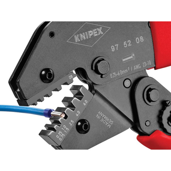 KNIPEX 97 52 08 Crimping Pliers for Cable Links or Ferrules