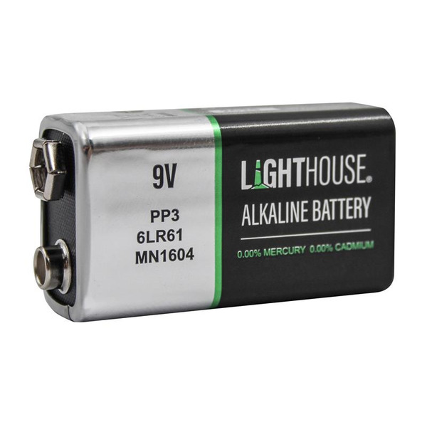 9V LR61 Alkaline Battery 1100 mAh (Single Pack)