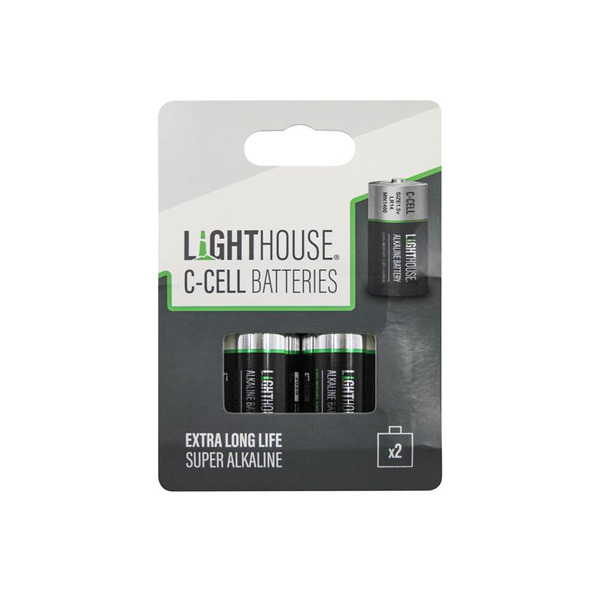Lighthouse C LR14 Alkaline Batteries 6200 mAh (Pack 2)