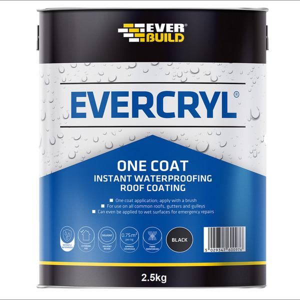 Everbuild Evercryl Grey Masonry Paint 2.5 kg - 484627