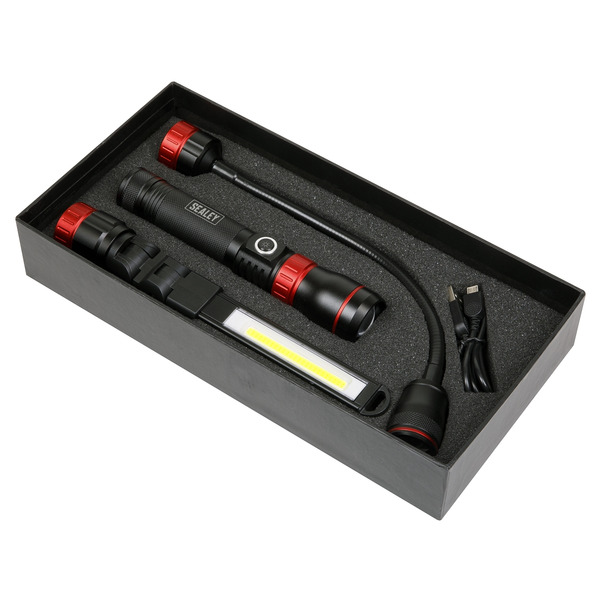 Rechargeable Inspection Light Interchangeable 3-in-1 COB LED