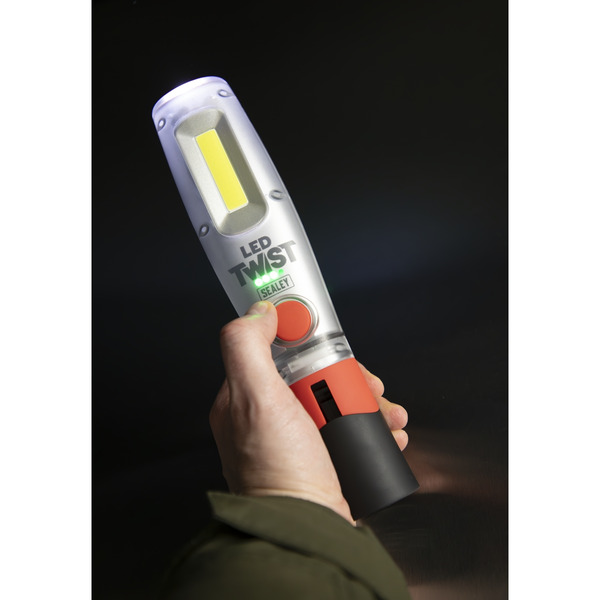 LED Twist Rechargeable Inspection Light 8W COB & 1W SMD