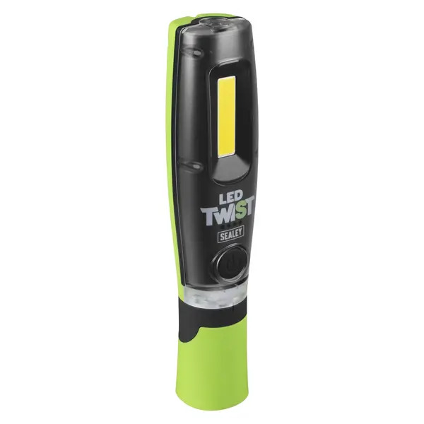 Sealey LED1001GDB LED Twist&reg; Rechargeable Inspection Light, Green - Box of 12
