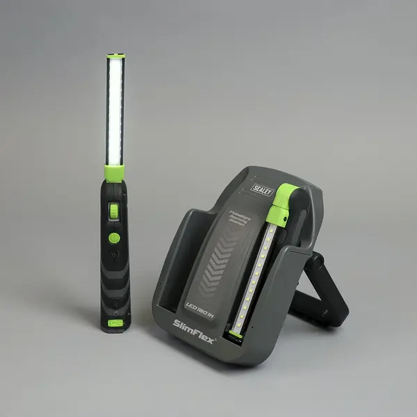 Sealey LED1801K Rechargeable Floodlight/Folding Inspection Light Docking Station Kit