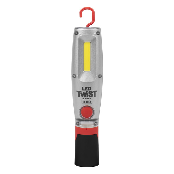 Sealey LED2001 LED Twist&reg; Rechargeable Inspection Light 16W COB & 1W SMD
