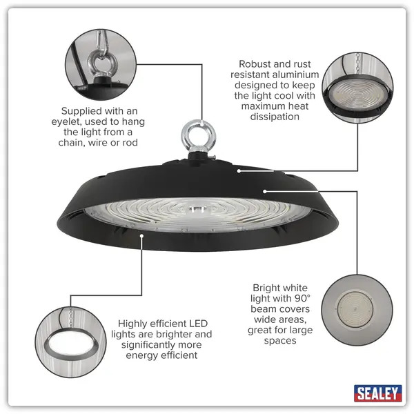 Sealey LED200HB 200W LED High Bay Light 6000K