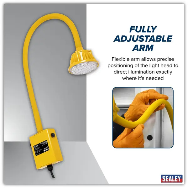 Sealey LED20WDL Loading Bay Floodlight with Flexible Arm 20W SMD LED