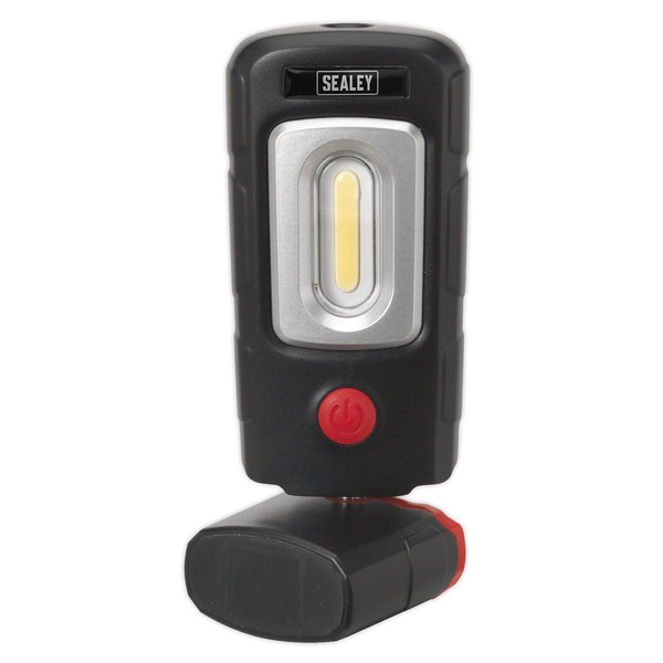 Sealey LED3601 Rechargeable 360� Inspection Light 3W COB & 1W SMD LED - Black