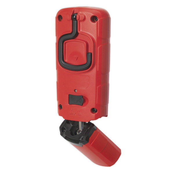 Sealey LED3601R Rechargeable 360� Inspection Light 3W COB & 1W SMD LED - Red