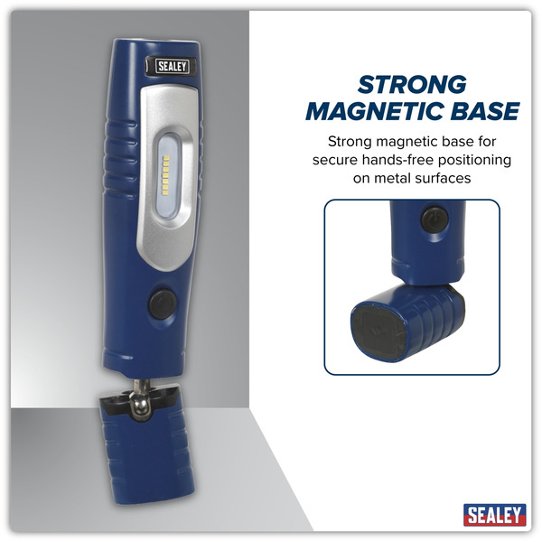 Sealey LED3602B Rechargeable 360� Inspection Light 4W & 3W SMD LED - Blue