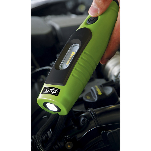 Sealey LED3602G Rechargeable 360� Inspection Light 4W & 3W SMD LED - Green