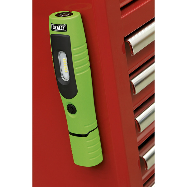 Sealey LED3602G Rechargeable 360� Inspection Light 4W & 3W SMD LED - Green