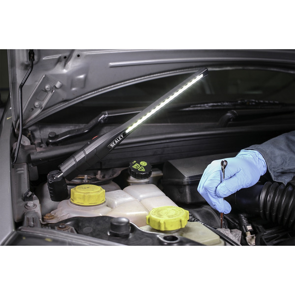 Sealey LED3604 Rechargeable 360� Slim Inspection Light 8W & 1W SMD LED - Black