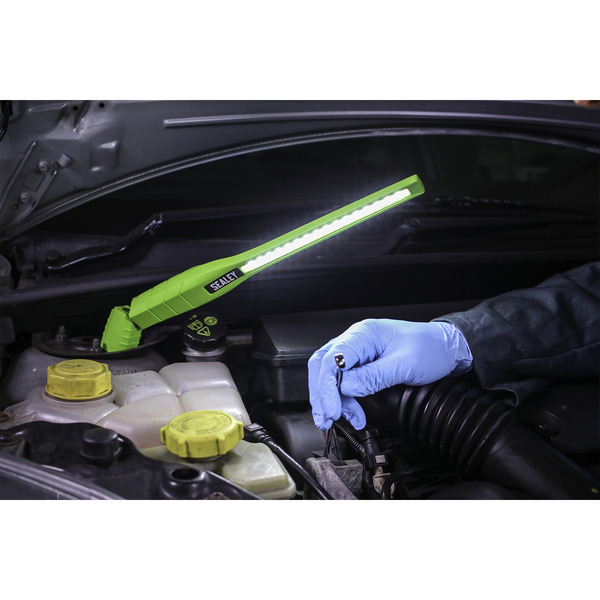 Sealey LED3604G Rechargeable 360� Slim Inspection Light 8W & 1W SMD LED - Green