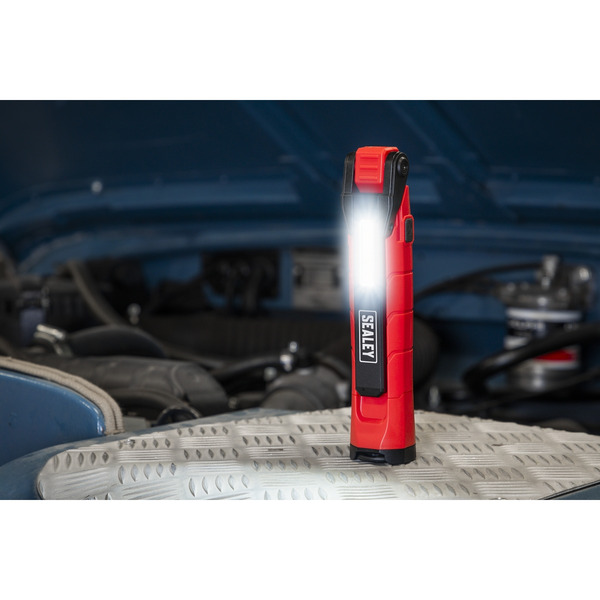 Sealey LED3605R Rechargeable 360� Inspection Light 10W & 2 x 4W SMD LED - Red