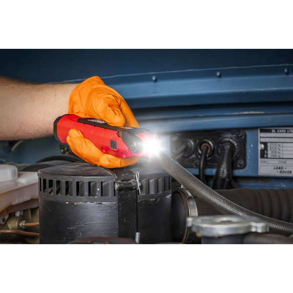 Sealey LED3605R Rechargeable 360� Inspection Light 10W & 2 x 4W SMD LED - Red