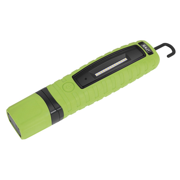 Sealey LED360G Rechargeable 360� Inspection Light 8W & 3W SMD LED - Green