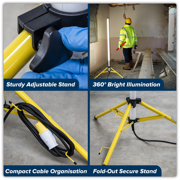 Sealey LED60110V Slim Standing 360� Floodlight 60W SMD LED 110V