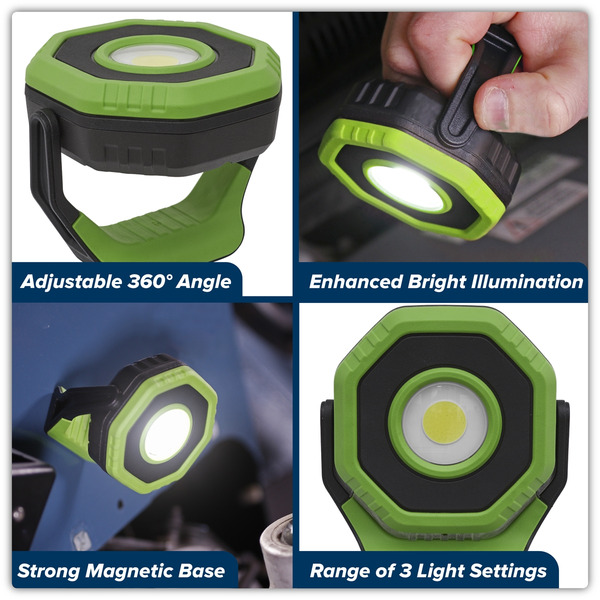 Sealey LED700P Rechargeable 360� Pocket Floodlight with Magnet 7W COB LED - Green