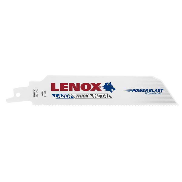 LENOX LEN06110R MetalWolf Wave Edge Reciprocating Saw Blade 152 x 25 x 1.07mm 10 TPI (Pack 5)