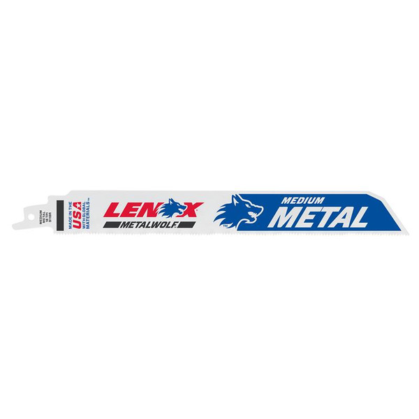 LENOX LEN09118R MetalWolf Wave Edge Reciprocating Saw Blade 229 x 25 x 1.1mm 18 TPI (Pack 5)