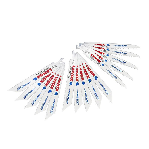 LENOX LEN1073415 General Purpose Reciprocating Saw Blade Set, 15 Piece