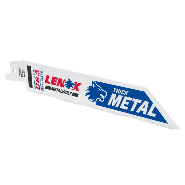 LENOX LEN20494B614 MetalWolf Wave Edge Reciprocating Saw Blade 152 x 19 x 0.9mm 14 TPI (Pack 25)