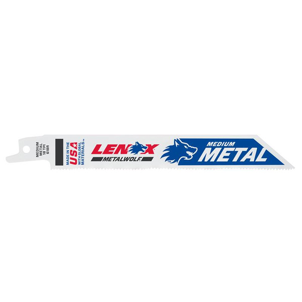 LENOX LEN20529B618 MetalWolf Wave Edge Reciprocating Saw Blade 152 x 19 x 0.9mm 10 TPI (Pack 25)
