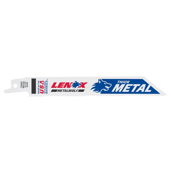 LENOX LEN20564614R MetalWolf Wave Edge Reciprocating Saw Blade 152 x 19 x 0.9mm 14 TPI (Pack 5)