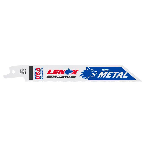 LENOX LEN20568624R MetalWolf Wave Edge Reciprocating Saw Blade 152 x 19 x 0.9mm 24 TPI (Pack 5)